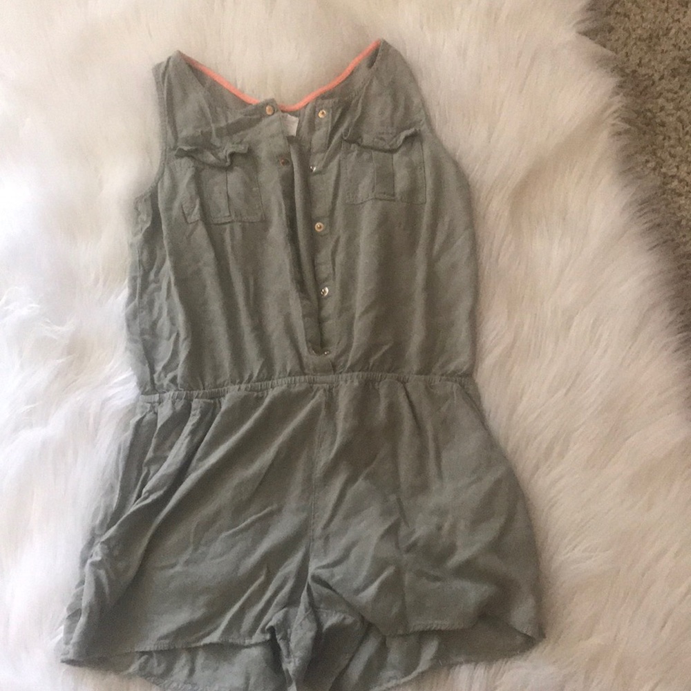 Olive girls romper